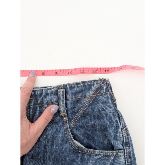Weathered Blues Vintage Acid Wash Denim High Rise 80s Mom Jeans Size 7-8 26"x29" - Picture 4 of 7
